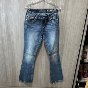 Miss Me Flare Jeans in Classic Blue